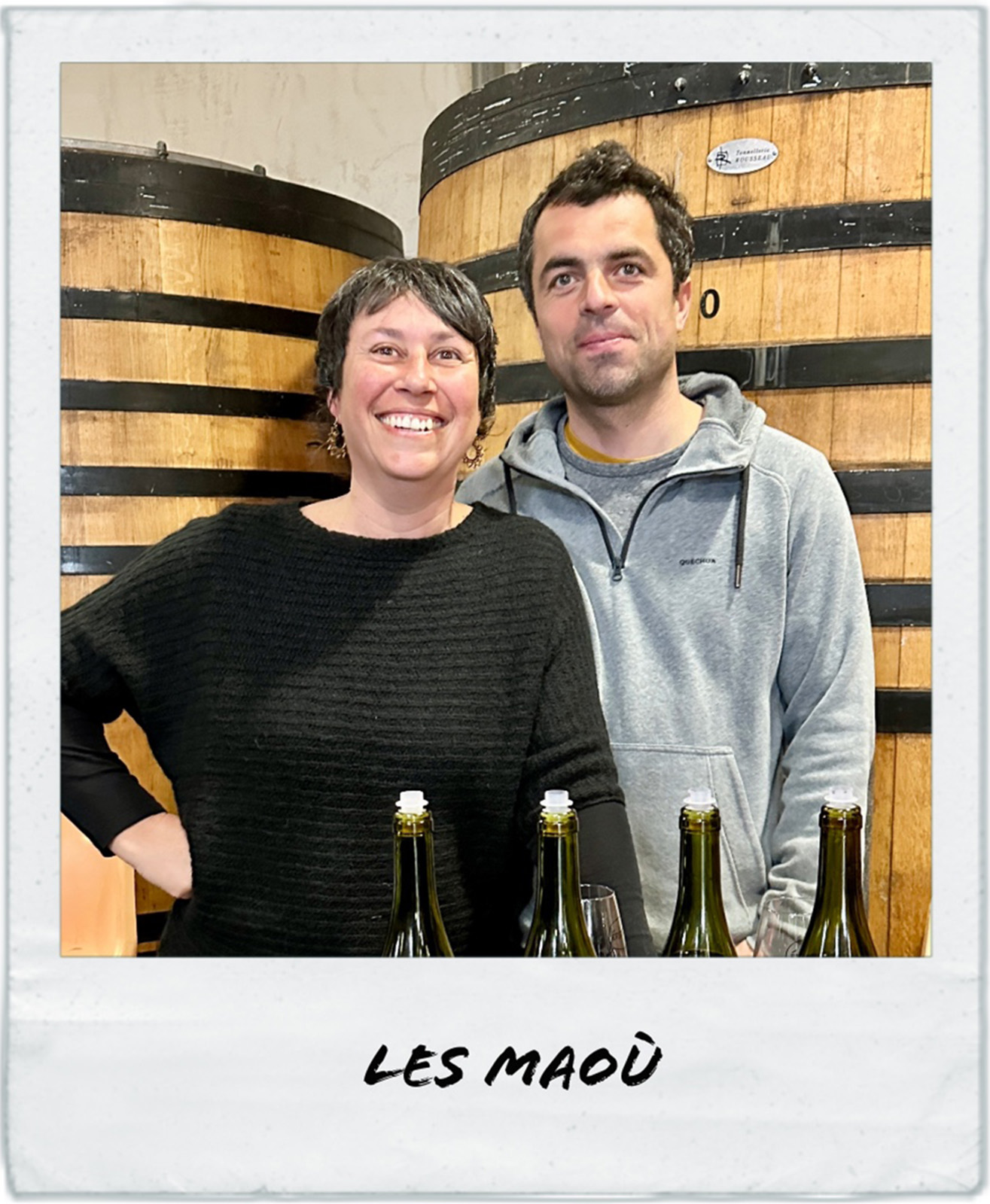 aurélie et Vincent Garreta, vignerons du domaine Les Maoù