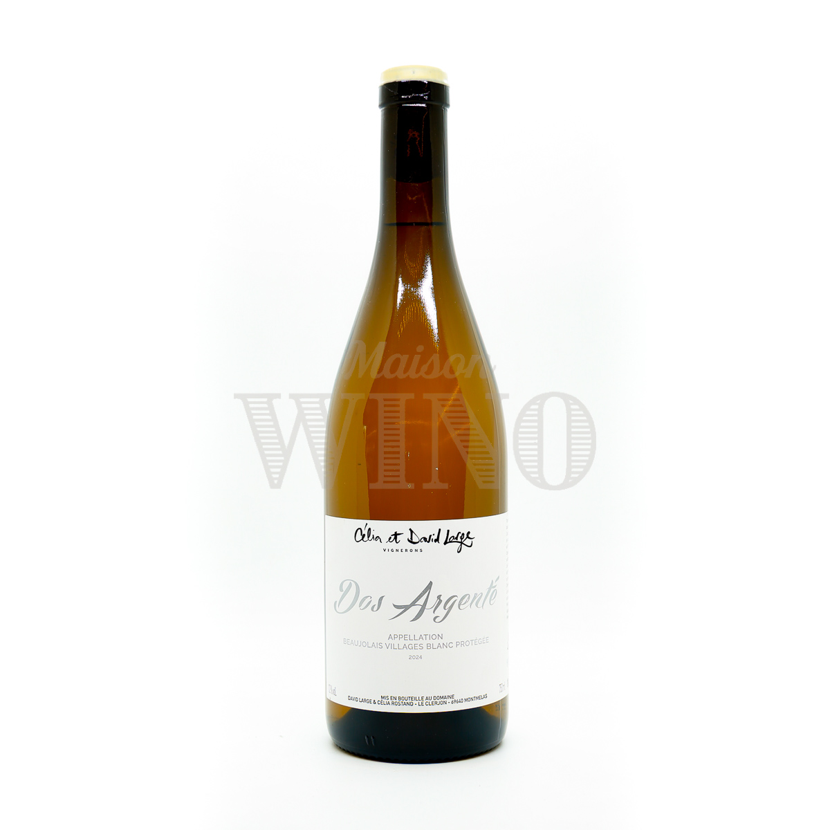 Bouteille Dos Argenté blanc 2024 — Célia et David Large — Beaujolais blanc