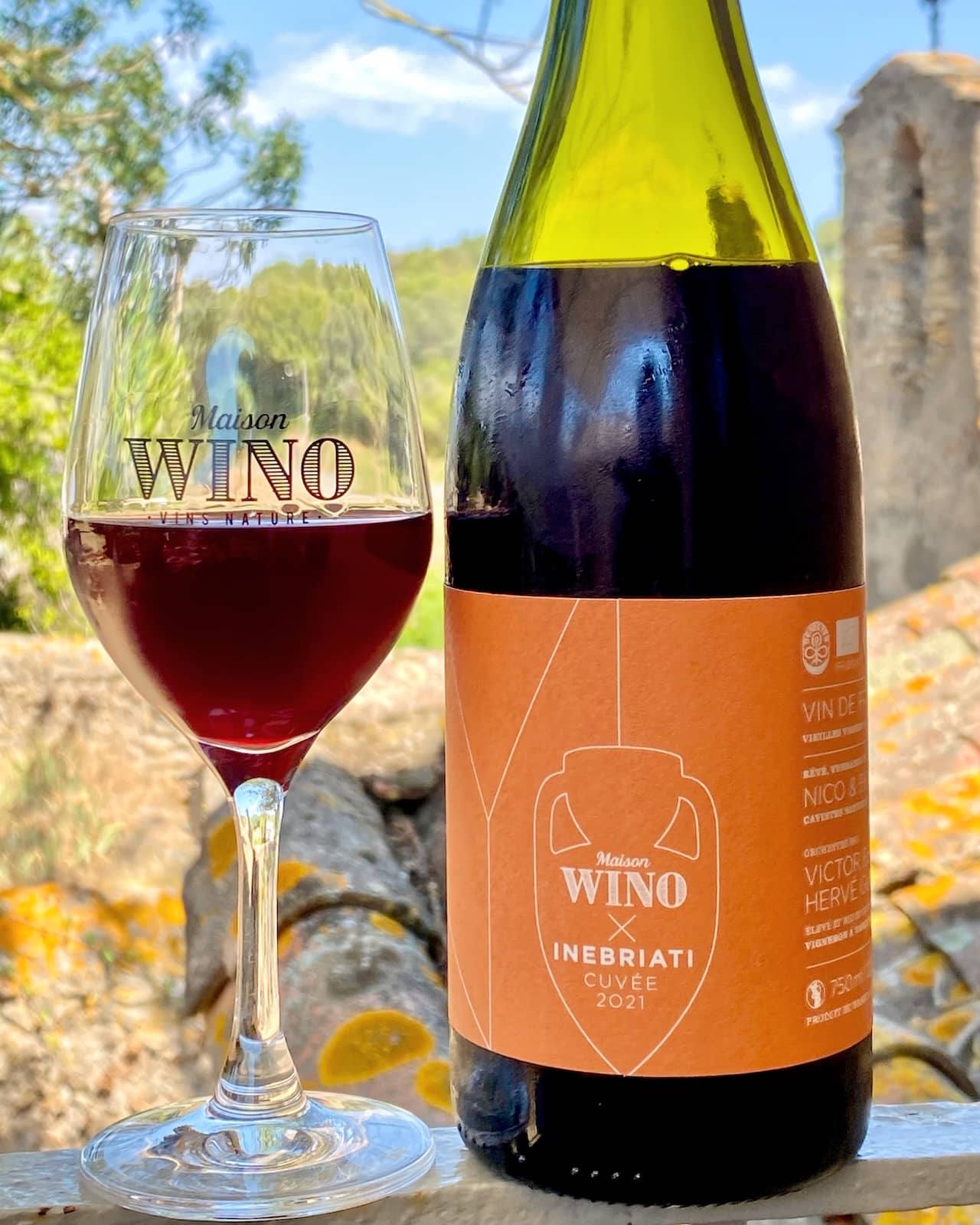 Millésime 2021 de la cuvée Wino x Inebriati, élevé en amphore